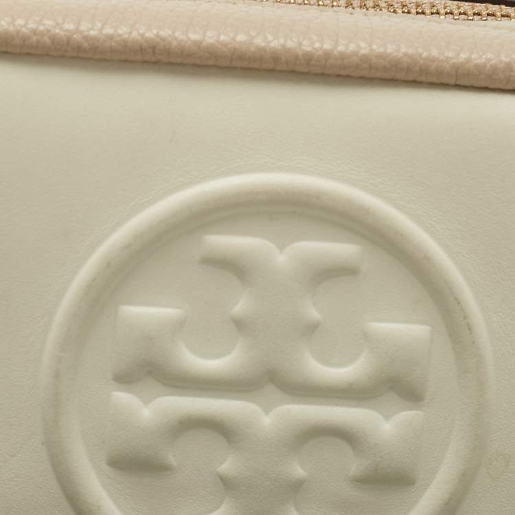 Pre Owned Tory Burch Tri Color Leather Perry Bombe Mini Crossbody Bag