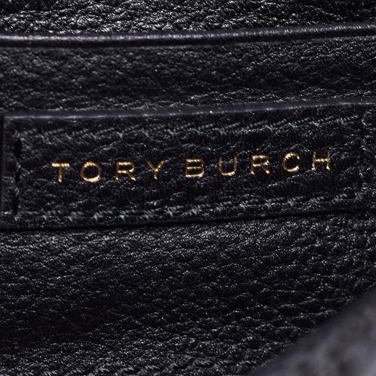 Pre Owned Tory Burch Black Quilted Leather Small Bryant Crossbody Bag