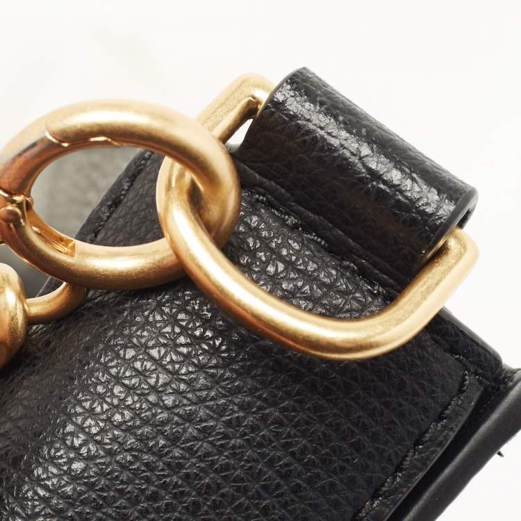 Pre Owned Tory Burch Black Saffiano Leather Kira Chain Bag