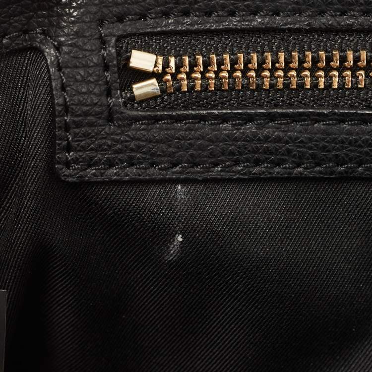 Pre Owned Tory Burch Black Saffiano Leather Kira Chain Bag