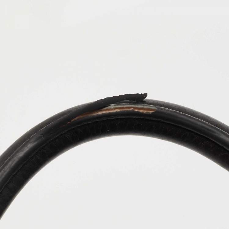 Pre Owned Tory Burch Black Leather Amanda Tote