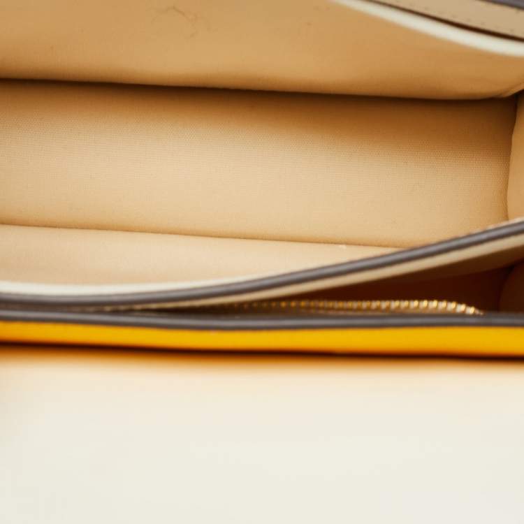 Pre Owned Tory Burch Multicolor Leather and Suede Robinson Convertible Shoulder Bag