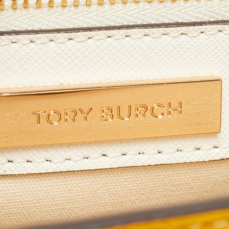 Pre Owned Tory Burch Multicolor Leather and Suede Robinson Convertible Shoulder Bag