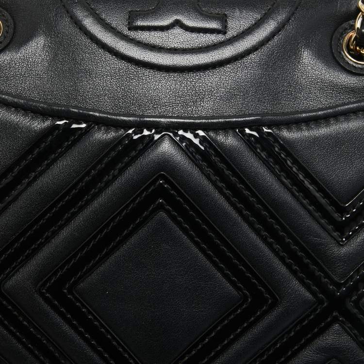 Pre Owned Tory Burch Black Leather Alexa Shoulder Bag