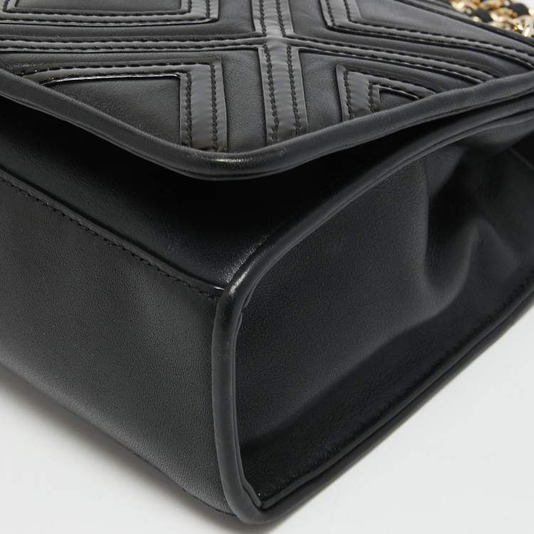 Pre Owned Tory Burch Black Leather Alexa Shoulder Bag