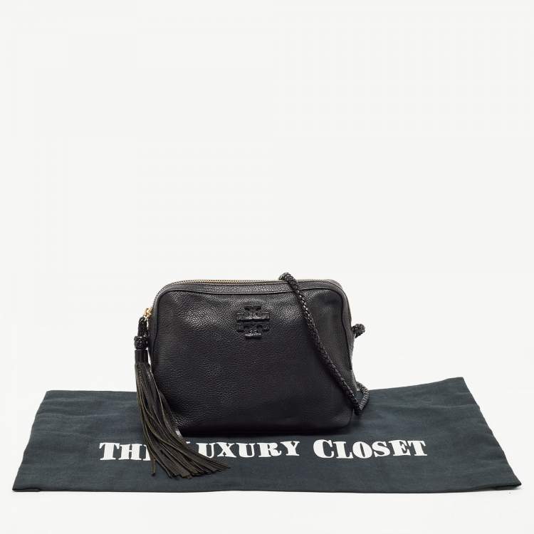 Pre Owned Tory Burch Black Leather Taylor Camera Bag