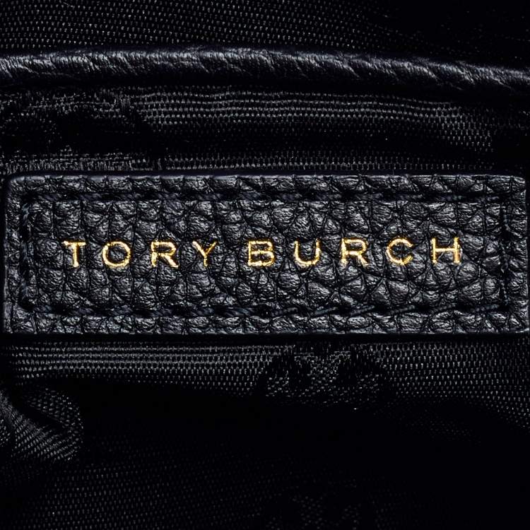 Pre Owned Tory Burch Black Leather Crossbody Bag