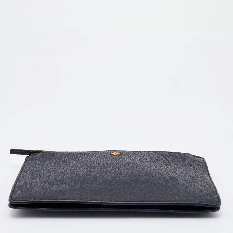 Pre Owned Tory Burch Black Leather Crossbody Bag