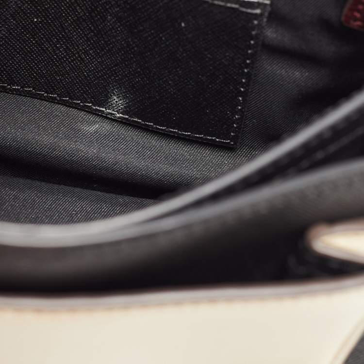 Pre Owned Tory Burch Multicolor Leather and Suede Mixed Material Robinson Shoulder Bag