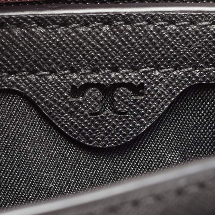 Pre Owned Tory Burch Multicolor Leather and Suede Mixed Material Robinson Shoulder Bag