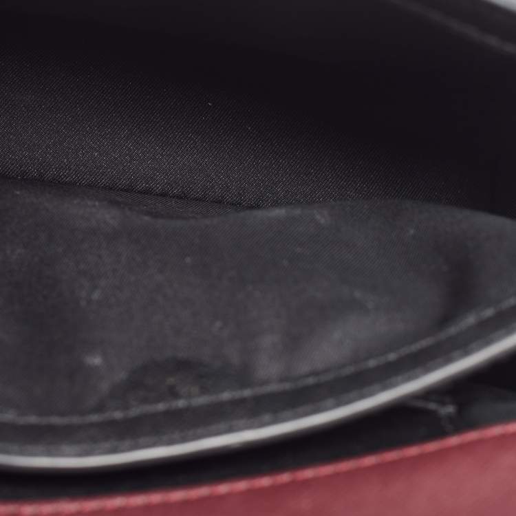 Pre Owned Tory Burch Multicolor Leather and Suede Mixed Material Robinson Shoulder Bag