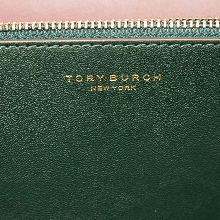 Pre Owned Tory Burch Burgundy Leather Eleanor Crossbody Bag