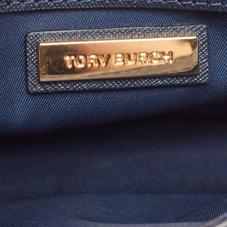 مملوكة مسبقًا Tory Burch Blue/Green Snake Embossed and Leather Parker Chain Shoulder Bag 