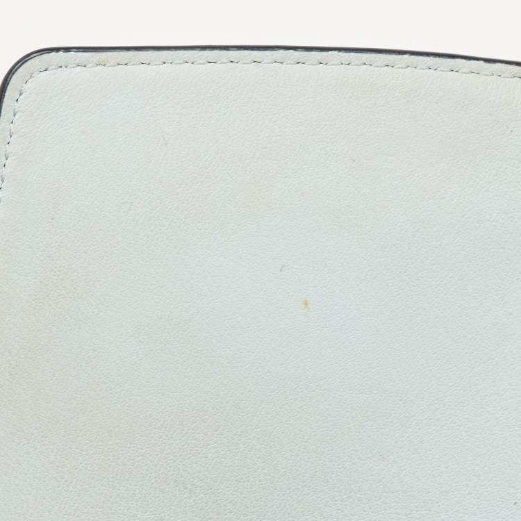 مملوكة مسبقًا Tory Burch Blue/Green Snake Embossed and Leather Parker Chain Shoulder Bag 