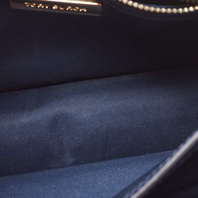 مملوكة مسبقًا Tory Burch Blue/Green Snake Embossed and Leather Parker Chain Shoulder Bag 