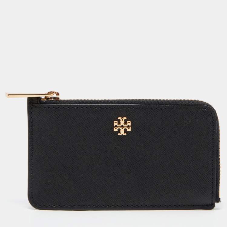 Tory Burch top Emerson zip atound wallet