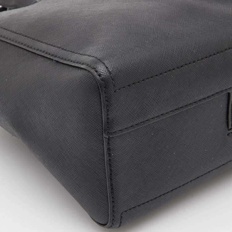 Pre Owned Tory Burch Black Leather Tote