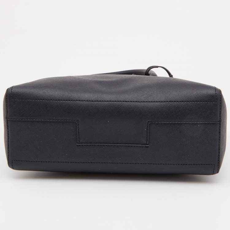 Pre Owned Tory Burch Black Leather Tote