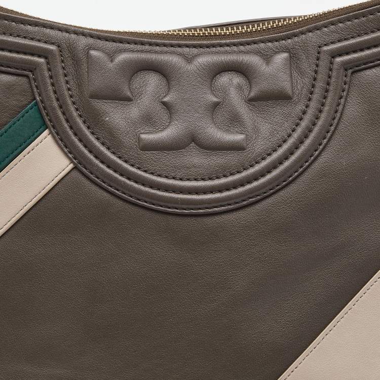 Pre Owned Tory Burch Multicolor Leather Alexa Hobo