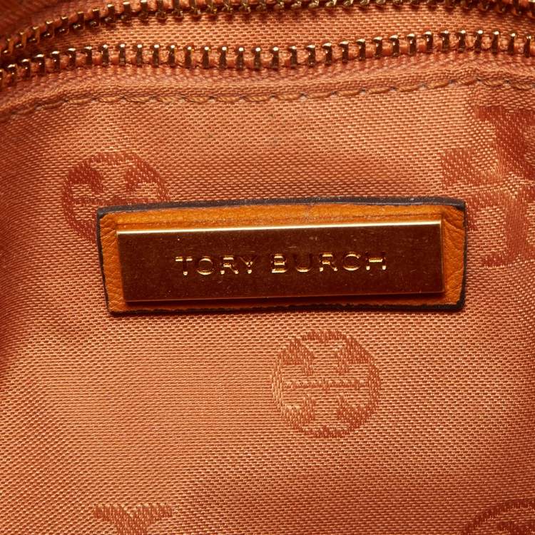 Pre Owned Tory Burch Tan Leather Fleming Shoulder Bag