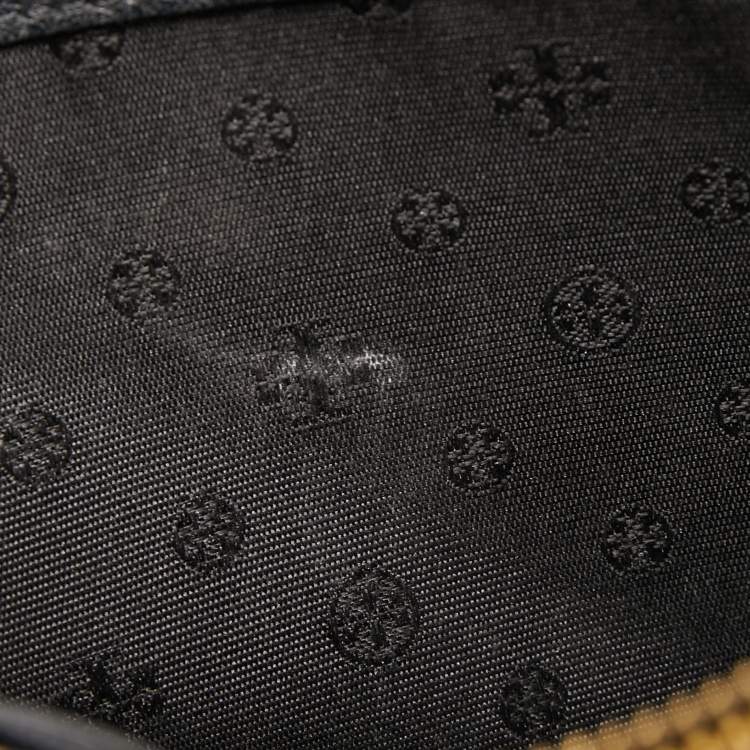 Pre Owned Tory Burch Black Leather Britten Crossbody Bag