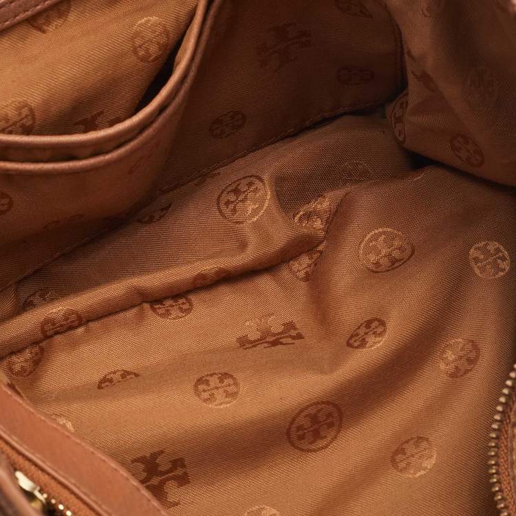 Pre Owned Tory Burch Brown Leather Marion Tote