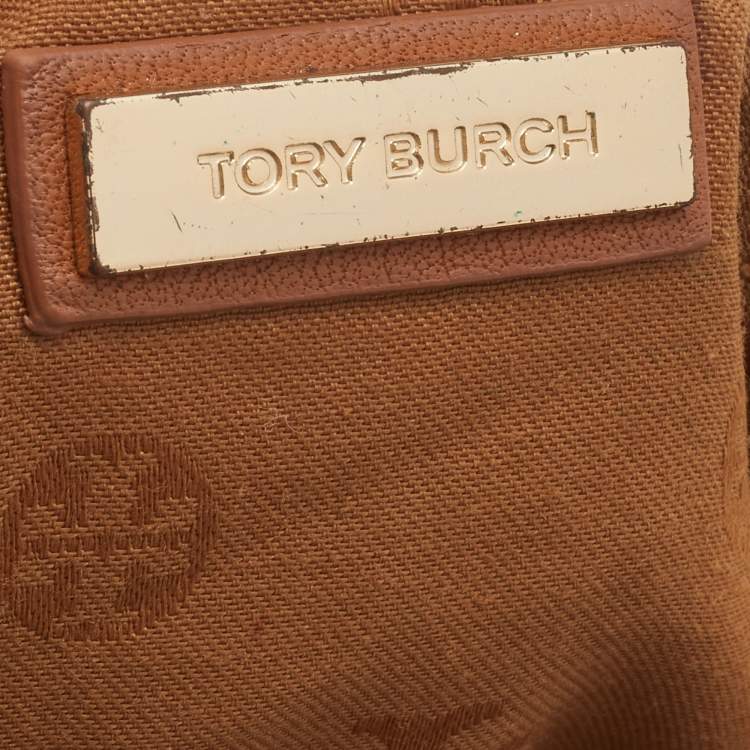 Pre Owned Tory Burch Brown Leather Marion Tote