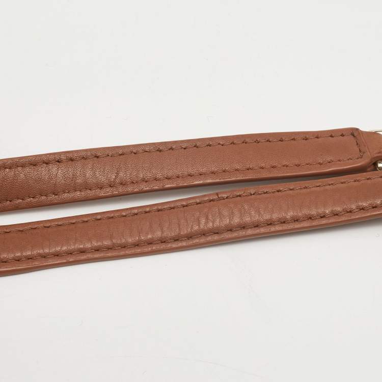 Pre Owned Tory Burch Brown Leather Marion Tote