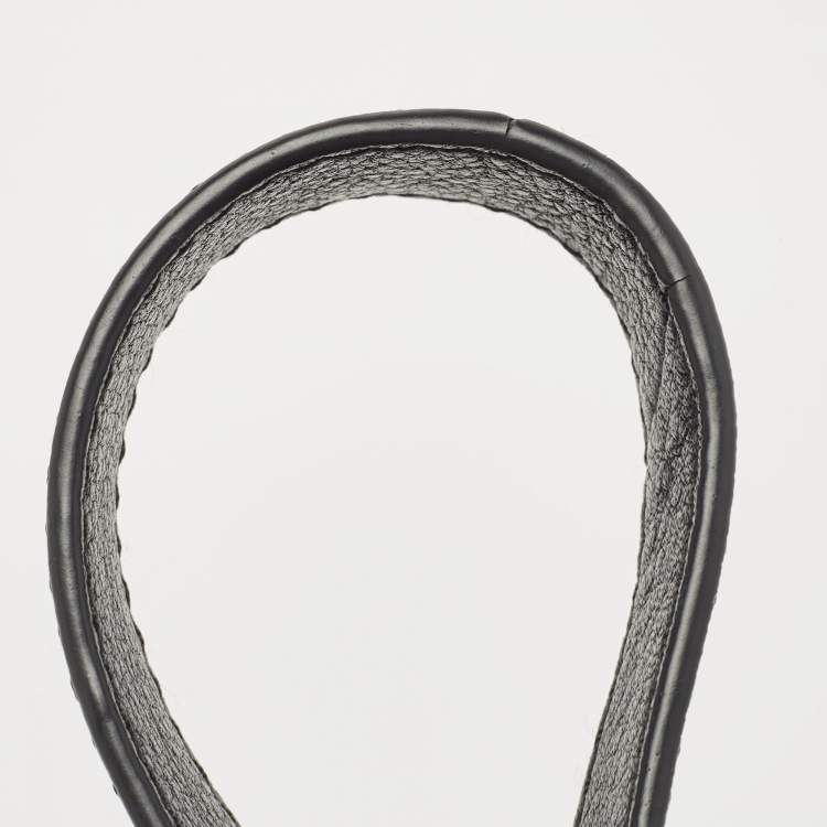 Pre Owned Tory Burch Black Leather Amanda Foldover Crossbody Bag