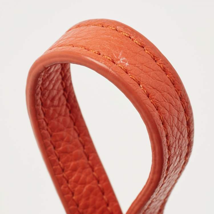 Pre Owned Tory Burch Orange Leather Amanda Crossbody Bag