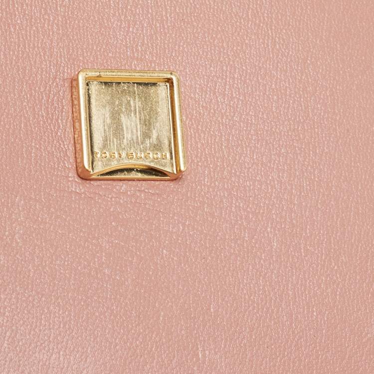 Pre Owned Tory Burch Old Rose Leather Small Eleanor Shoulder Bag