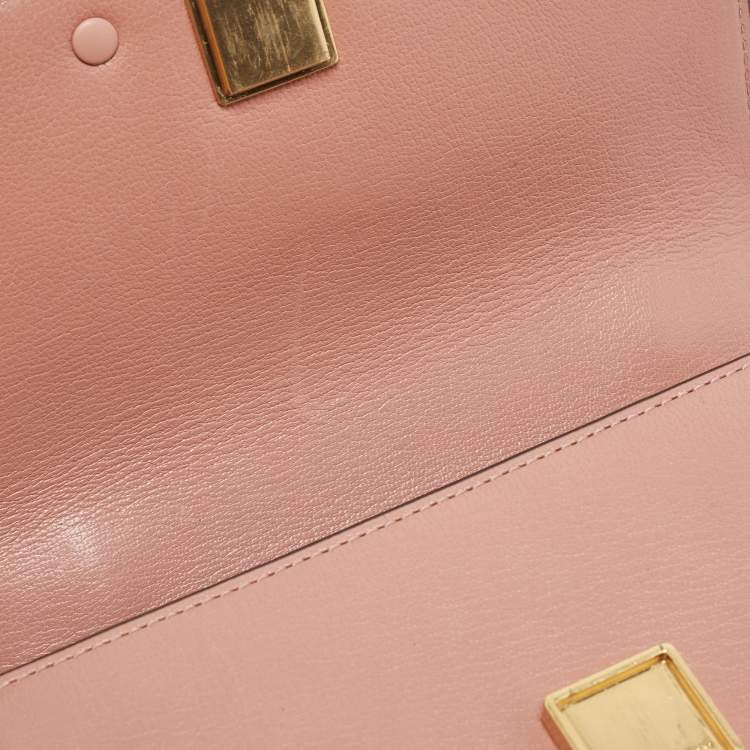 Pre Owned Tory Burch Old Rose Leather Small Eleanor Shoulder Bag