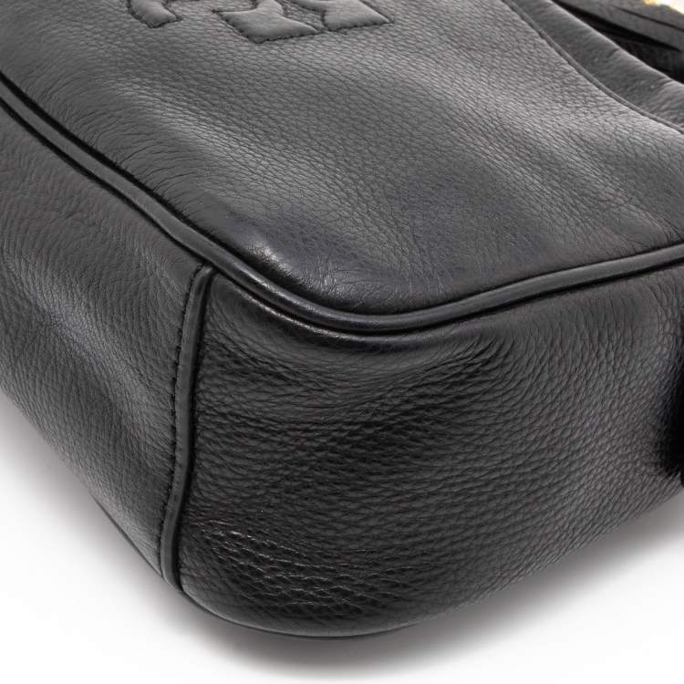 Pre Owned Tory Burch Black Leather Thea Shoulder Bag