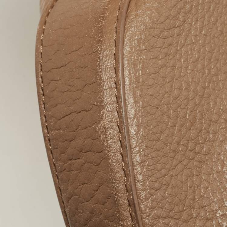 Pre Owned Tory Burch Beige Leather Amanda Hobo