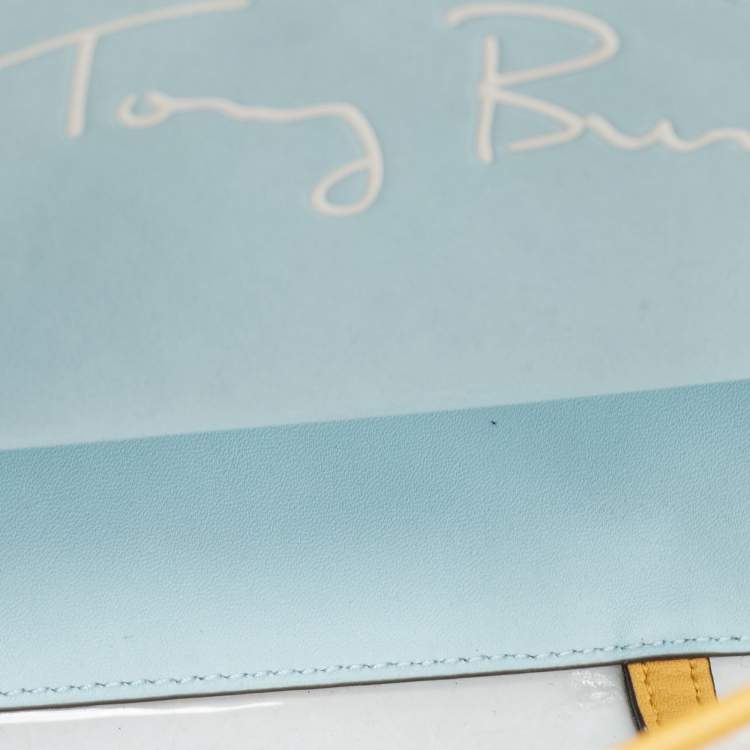 Pre Owned Tory Burch Multicolor PVC and Leather Perry Tote