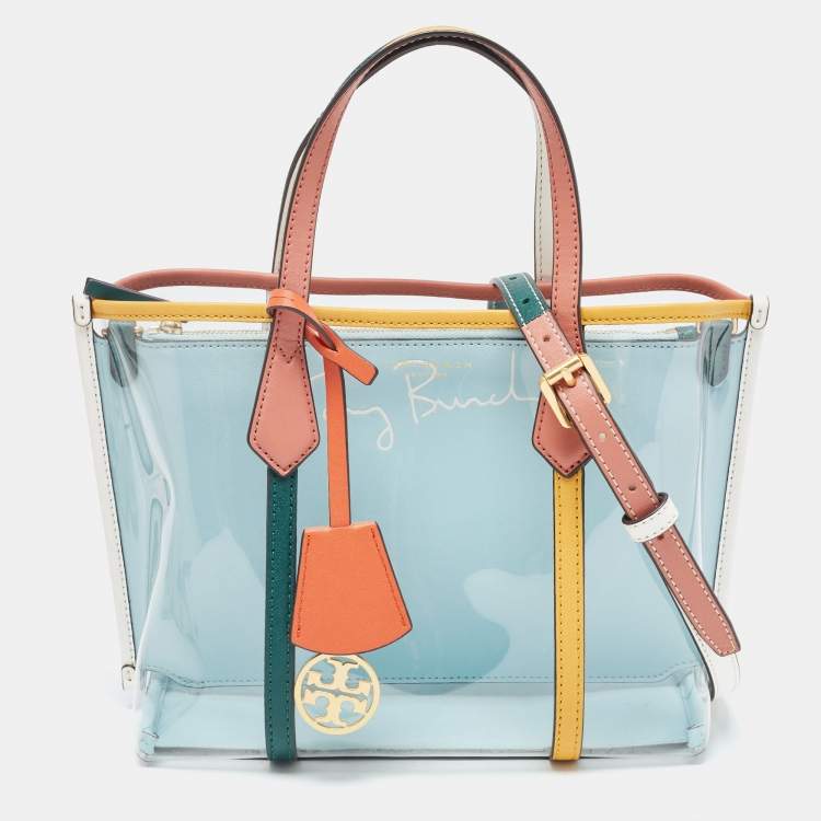 Tory Burch Multicolor PVC and Leather Perry Tote Tory Burch