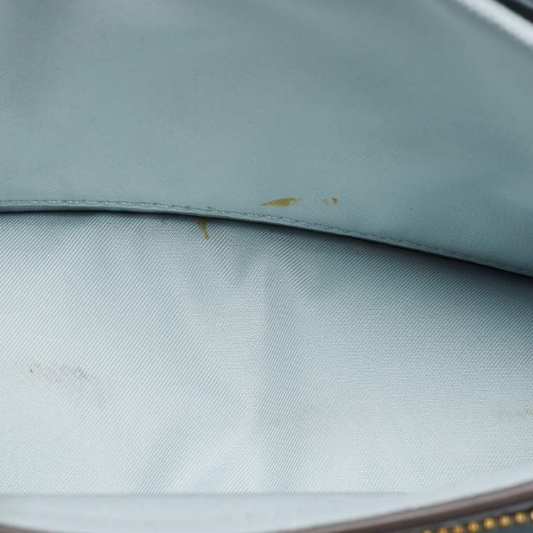 مملوكة مسبقًا Tory Burch Blue Leather Robinson Flap Shoulder Bag