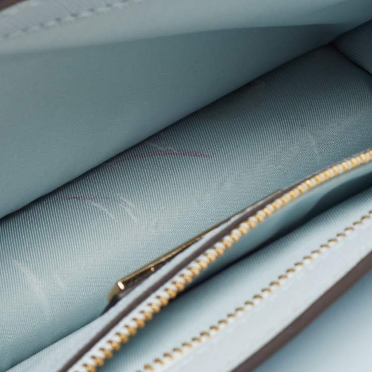 مملوكة مسبقًا Tory Burch Blue Leather Robinson Flap Shoulder Bag