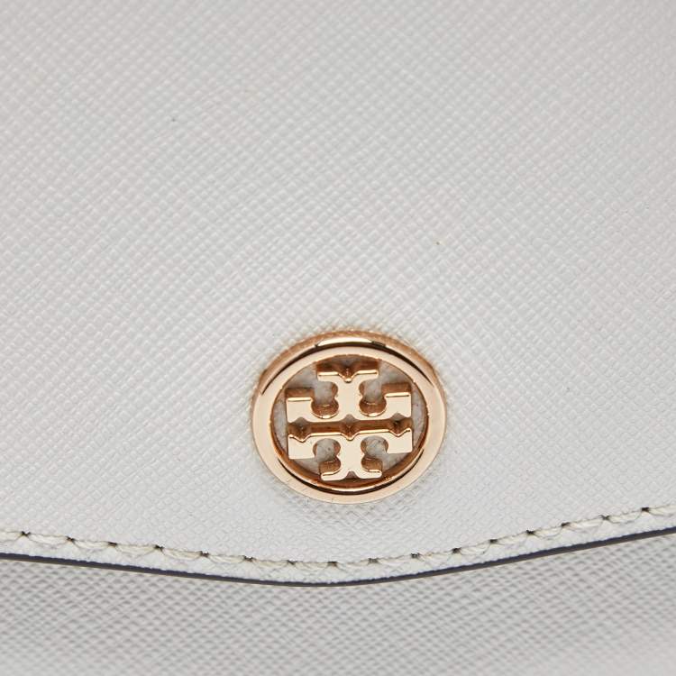 مملوكة مسبقًا Tory Burch Off White Leather Robinson Crossbody Bag