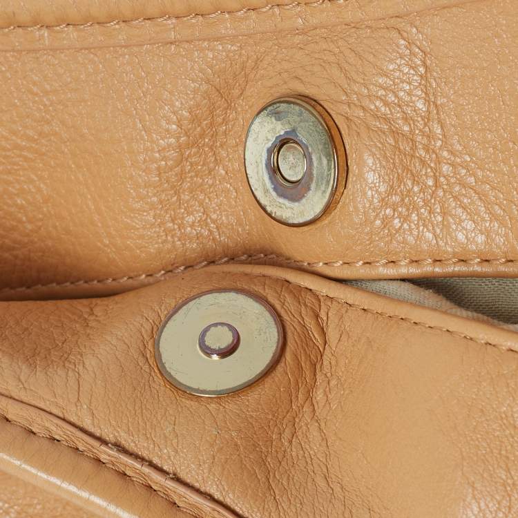 Pre Owned Tory Burch Tan Leather Amanda Hobo