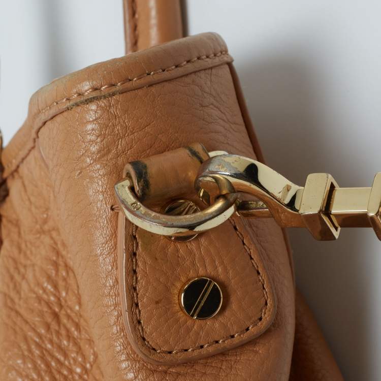 Pre Owned Tory Burch Tan Leather Amanda Hobo