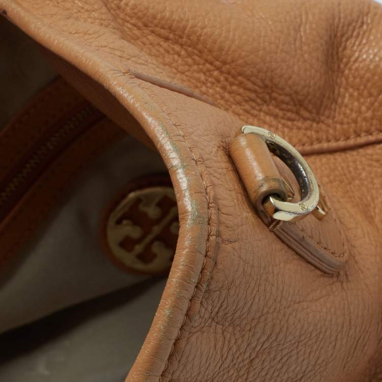 Pre Owned Tory Burch Tan Leather Amanda Hobo