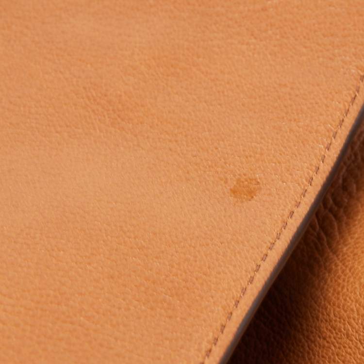 Pre Owned Tory Burch Brown Leather Brody Backpack