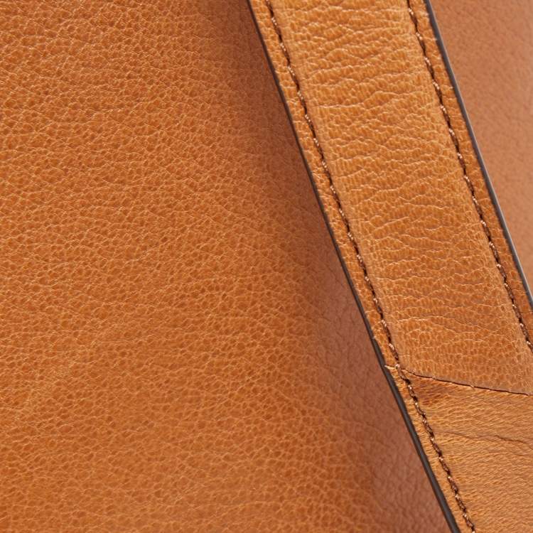 Pre Owned Tory Burch Brown Leather Brody Backpack