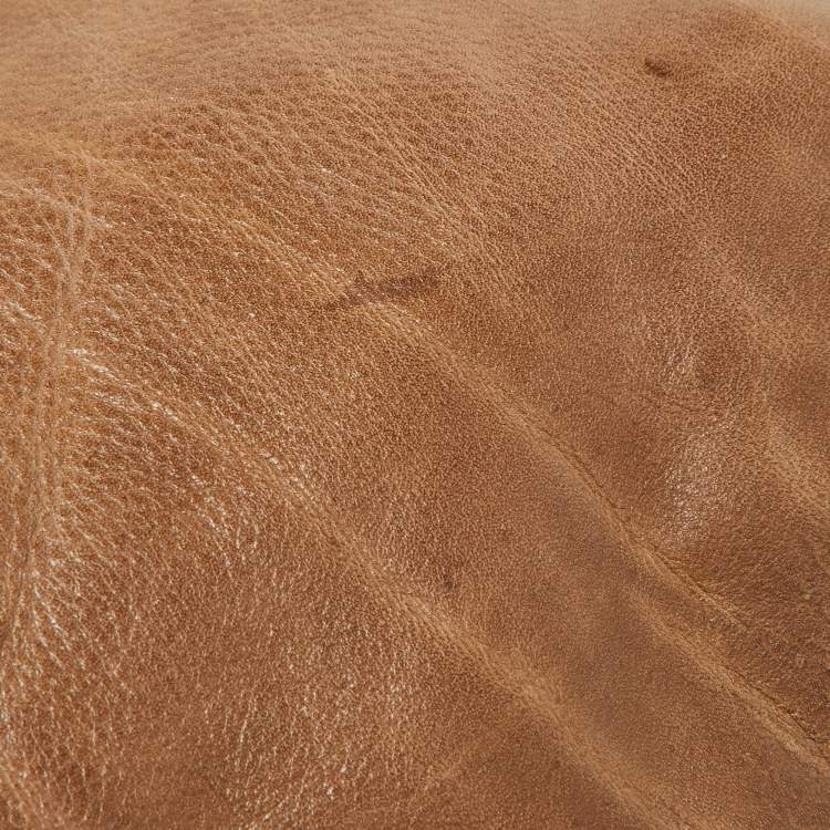 Pre Owned Tory Burch Brown Leather Satchel 