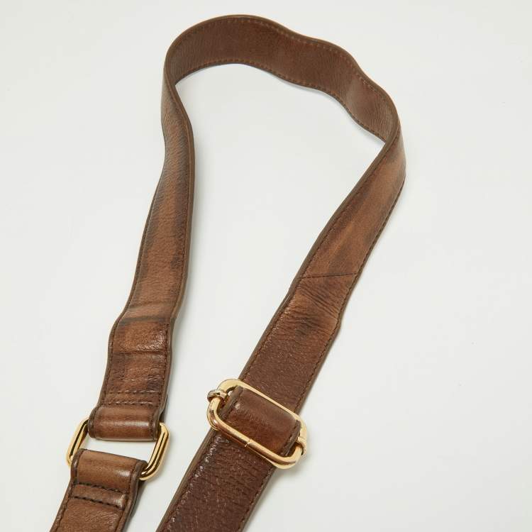 Pre Owned Tory Burch Brown Leather Satchel 