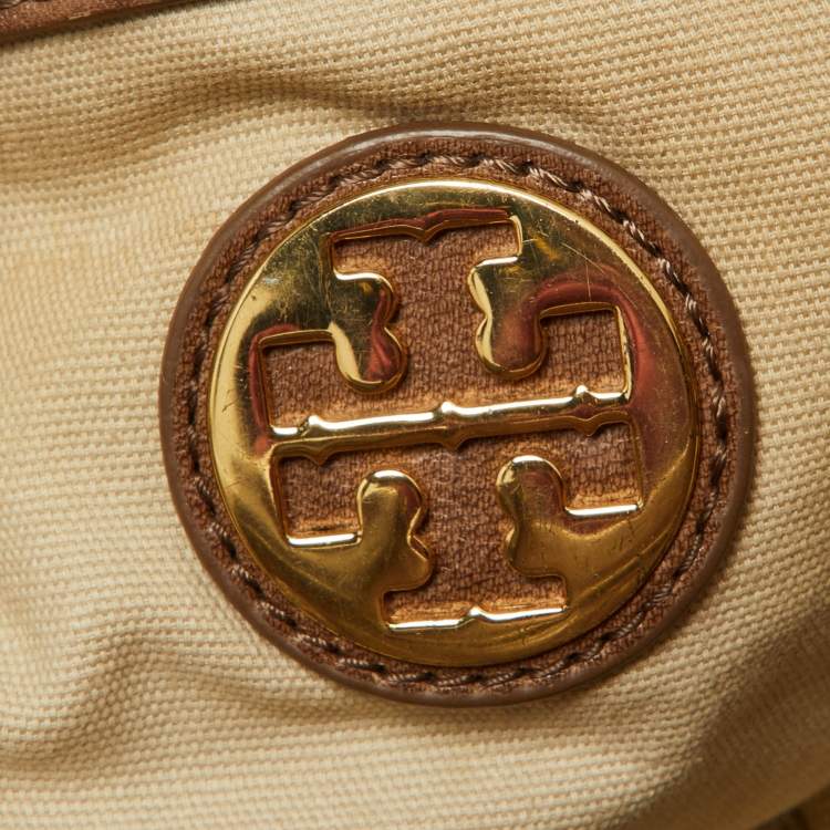 Pre Owned Tory Burch Brown Leather Satchel 