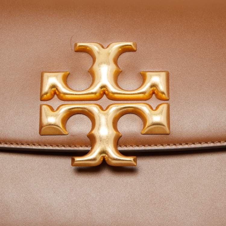 Pre Owned Tory Burch Brown Leather Eleanor Shoulder Bag