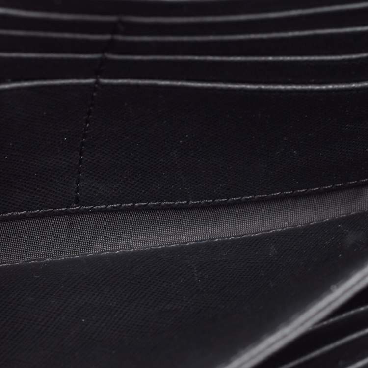 Pre Owned Tory Burch Black Leather Robinson Chain Clutch Bag