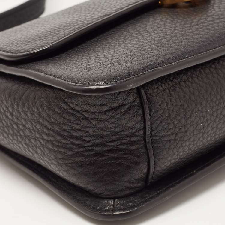 Pre Owned Tory Burch Black Leather Chelsea Crossbody Bag